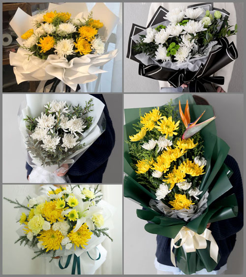 湖北孝感市安陆市棠棣镇蒋梅村白事花束代送